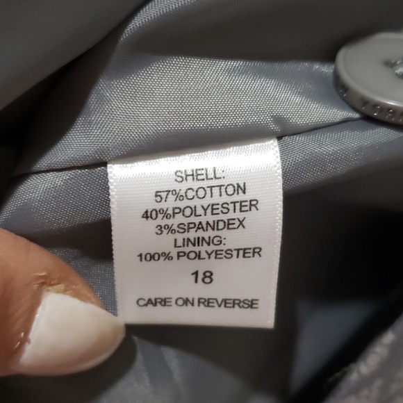 Womens gray damask blazer - Picture 5 of 5